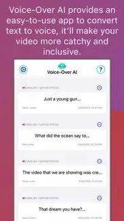 voice-over ai | text to speech iphone screenshot 1