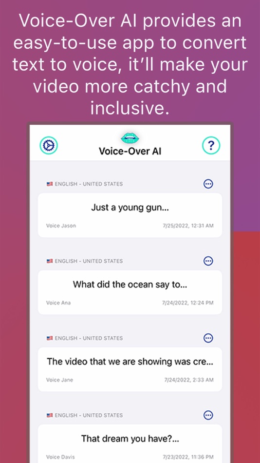 Voice-Over AI | Text To Speech - 1.1 - (iOS)