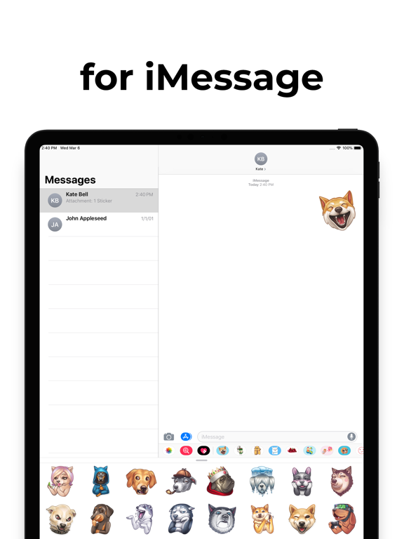 Screenshot #6 pour Chienne Emoji & Stickers Chien