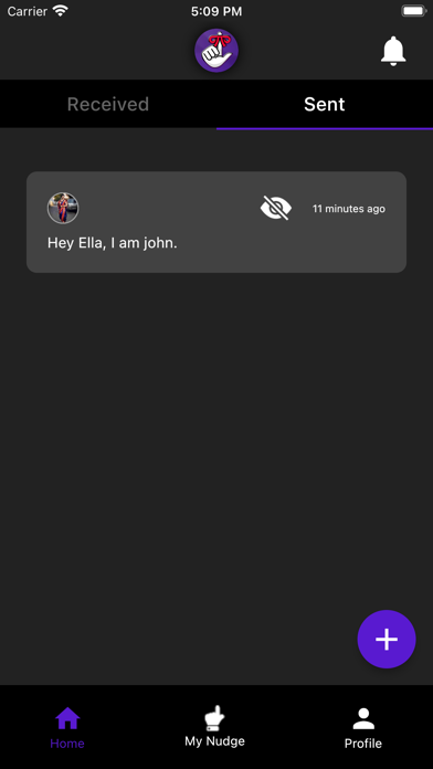 NudgeMe. Screenshot