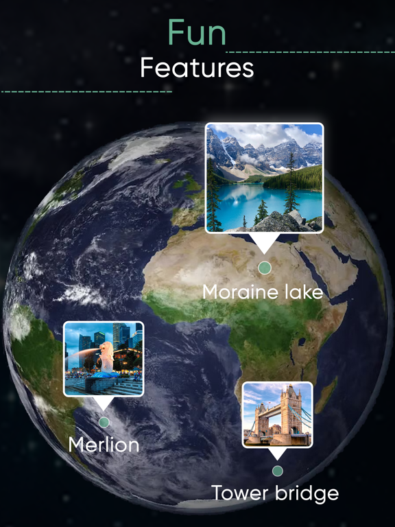 3D World Map : Famous Placesのおすすめ画像3