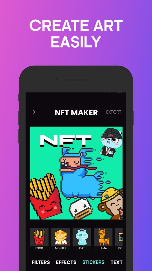 #2. NFT art maker creator (iOS) Podle: Dattelmann Sarl