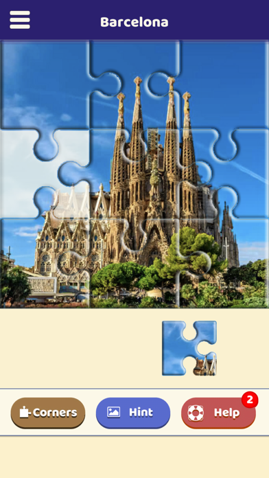 Screenshot 1 of Barcelona Sightseeing Puzzle App