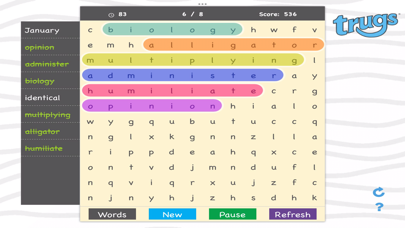 Trugs WordSearch 3 Screenshot