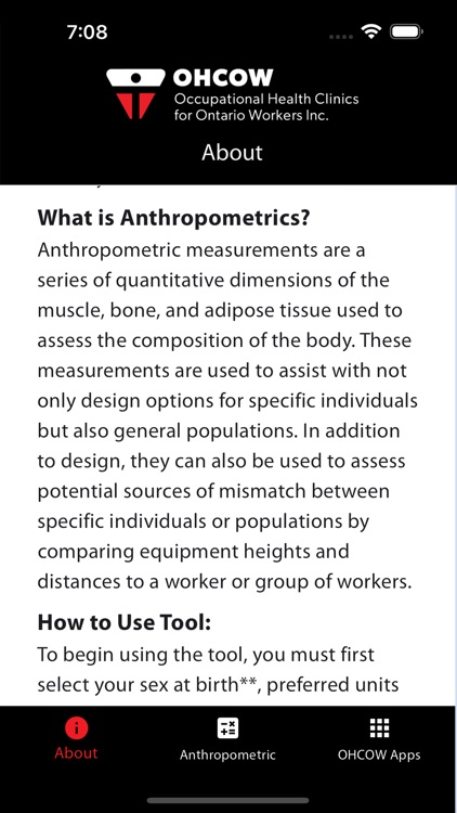 Anthropometric Calculator