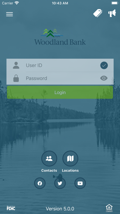 Woodland Bank Mobile Banking Screenshot