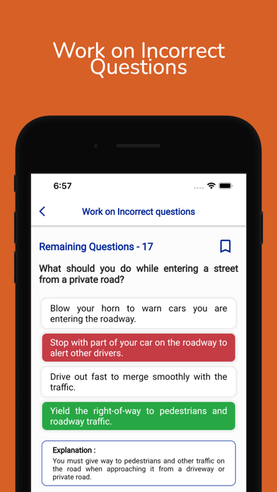Columbia DMV Permit Practice Screenshot