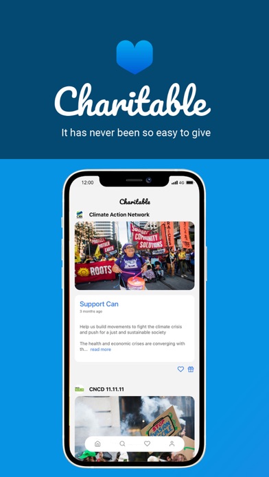 Charitable Screenshot