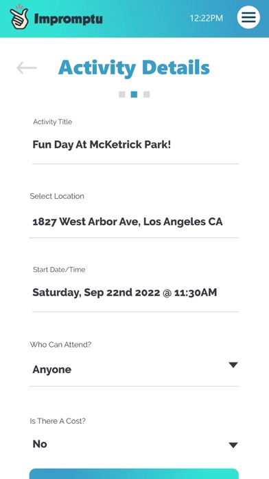Impromptu App Screenshot