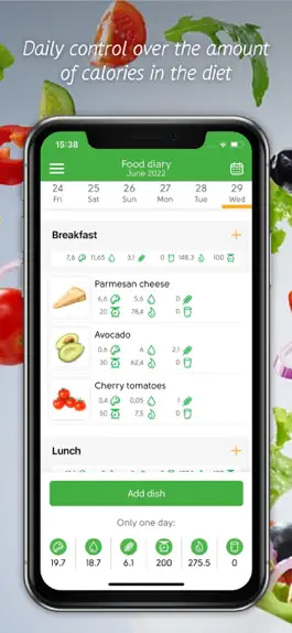 Game screenshot Slimming food diary, recipes mod apk