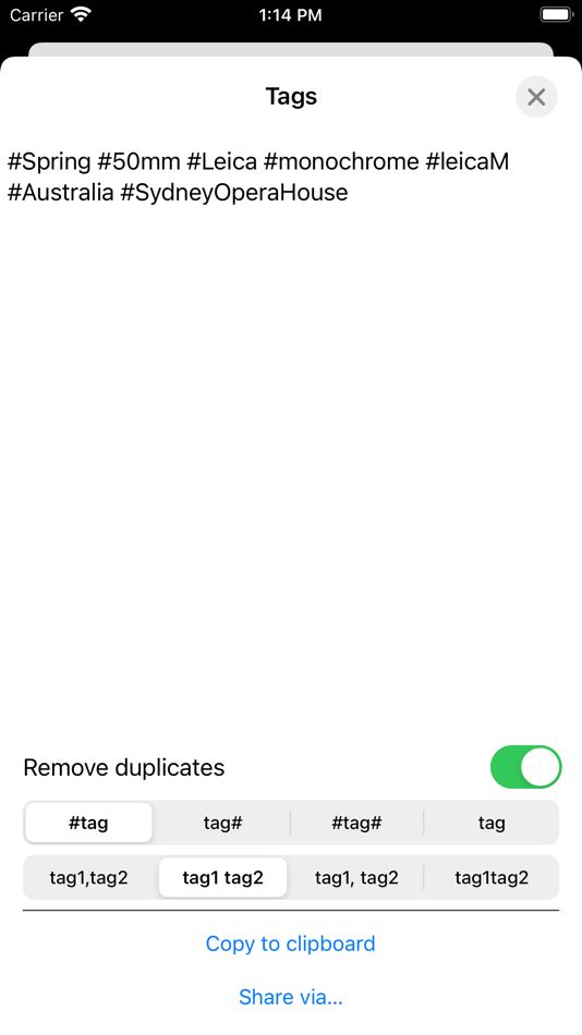 #2. Social Tags (iOS) 由: HAOZHE XU