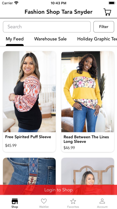 Fashion Shop Tara Snyder Screenshot