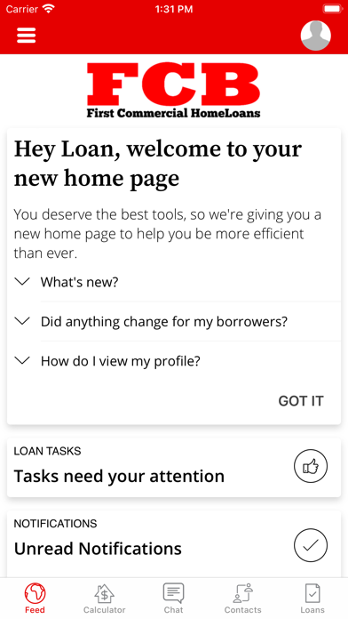 First Commercial HomeLoans Screenshot