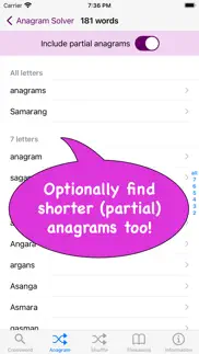 the crossword & anagram solver iphone screenshot 4