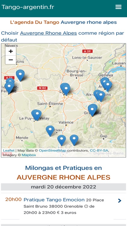 Agenda tango-argentin.fr