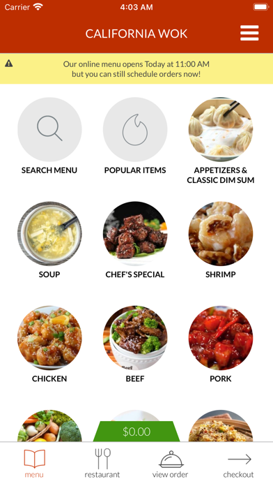 California Wok Chinese Cuisine Screenshot