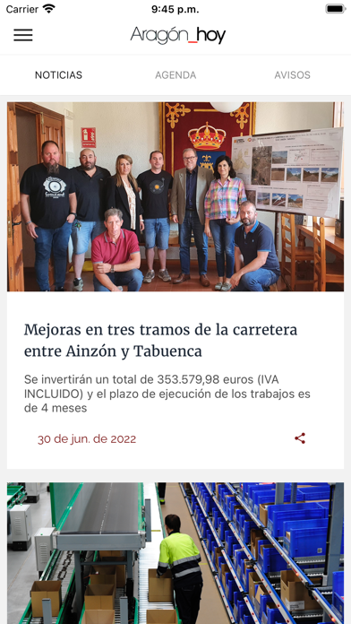 Aragón Hoy Móvil Screenshot