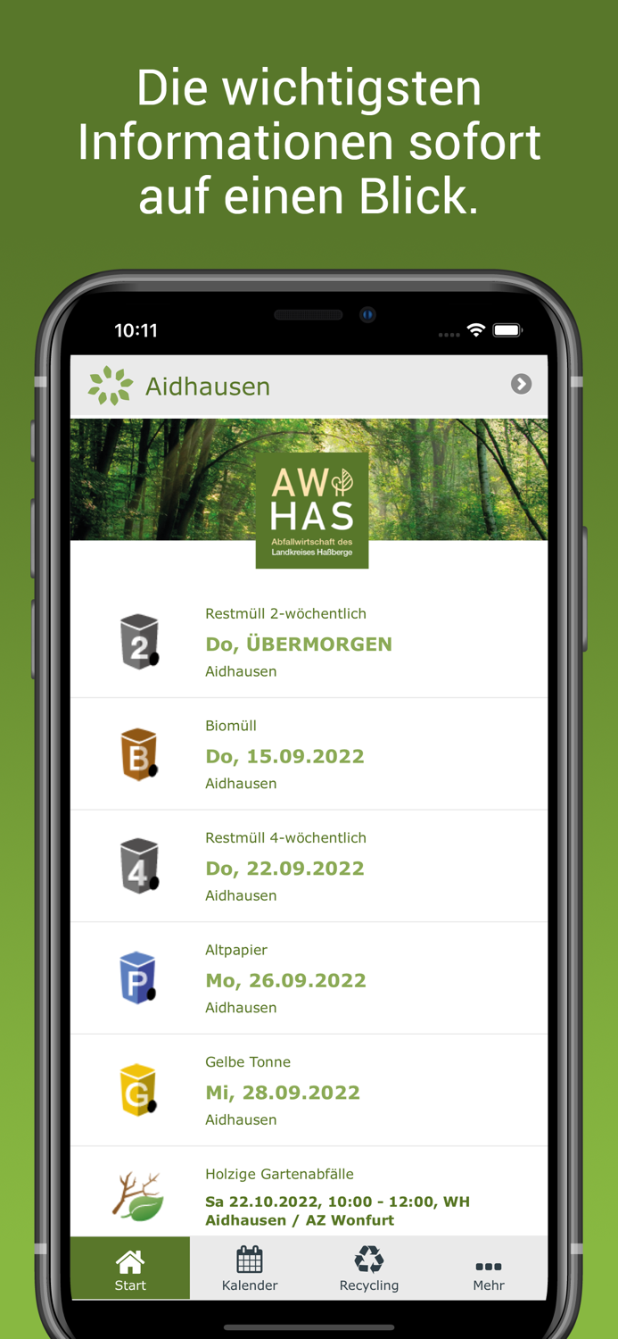 Haßberge Abfall-App
