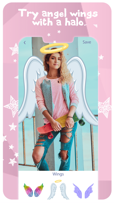 Angel Wings Cute Photo Editor Screenshot