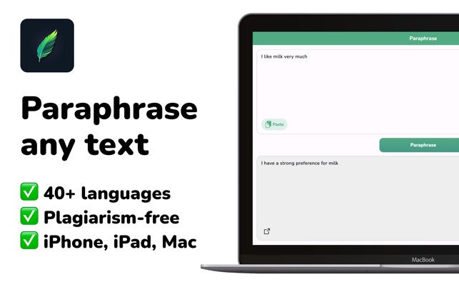 Screenshot of Paraphrase: Rewording Tool