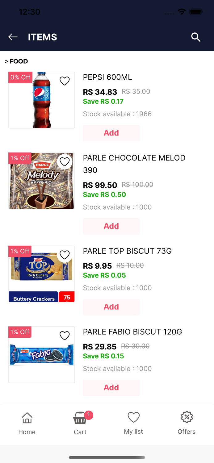 Order Easy - Gofrugal