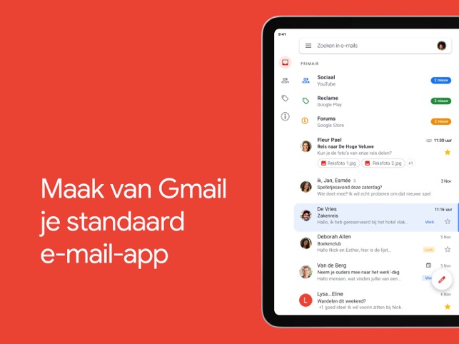 Gmail - E-mail van Google in de App Store