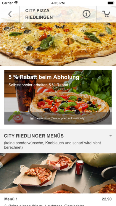 City Pizza Riedlingen Screenshot