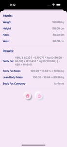FatMetric: Body Fat Calculator screenshot #2 for iPhone