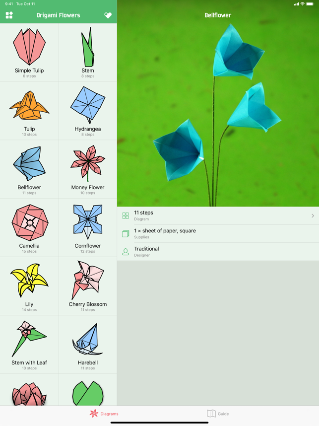 Origami Çiçekler Ekran Görüntüsü