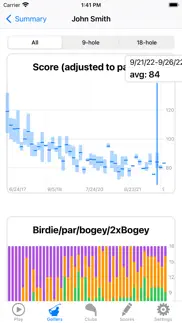 golf gps rangefinder scorecard iphone screenshot 2