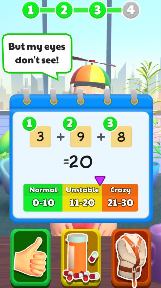 #4. Mental Master 3D: Sane or Not (iOS) Podle: ALICTUS YAZILIM A.S.