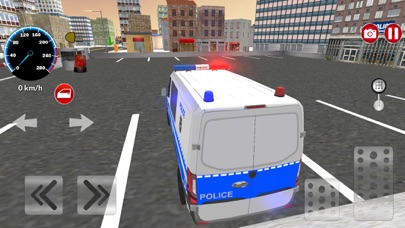 American Police Van Driving Screenshot