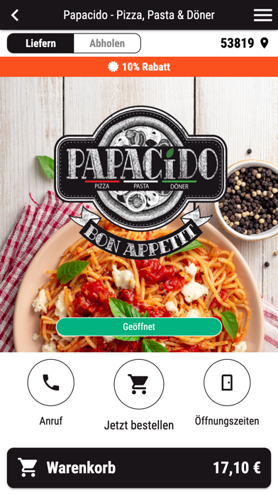 Papacido - Pizza, Pasta, Döner Screenshot