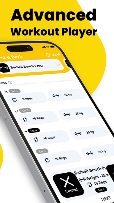 Fitness AI Planner Gym Tracker Screenshot