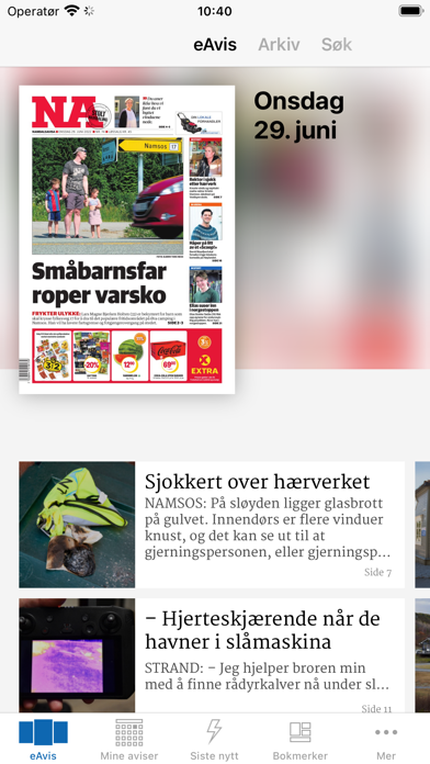 Namdalsavisa eAvis Screenshot