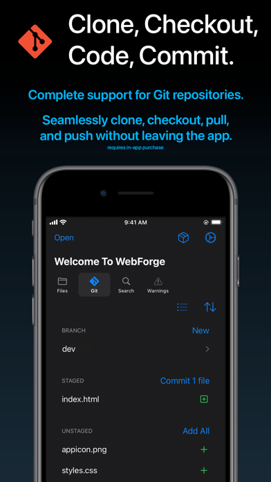 WebForge IDE Screenshot