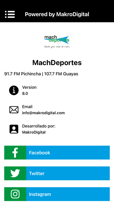 MachDeportes FM Screenshot