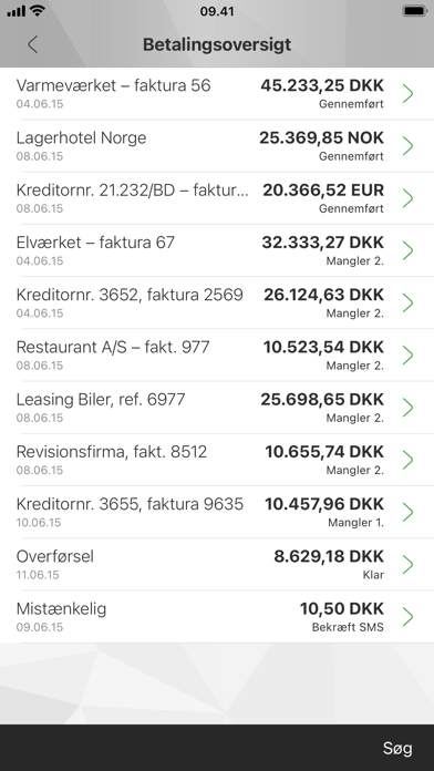 Mobilbank Erhverv Screenshot