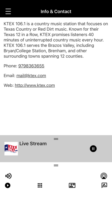 KTEX 106 Radio Screenshot 3 - AppWisp.com