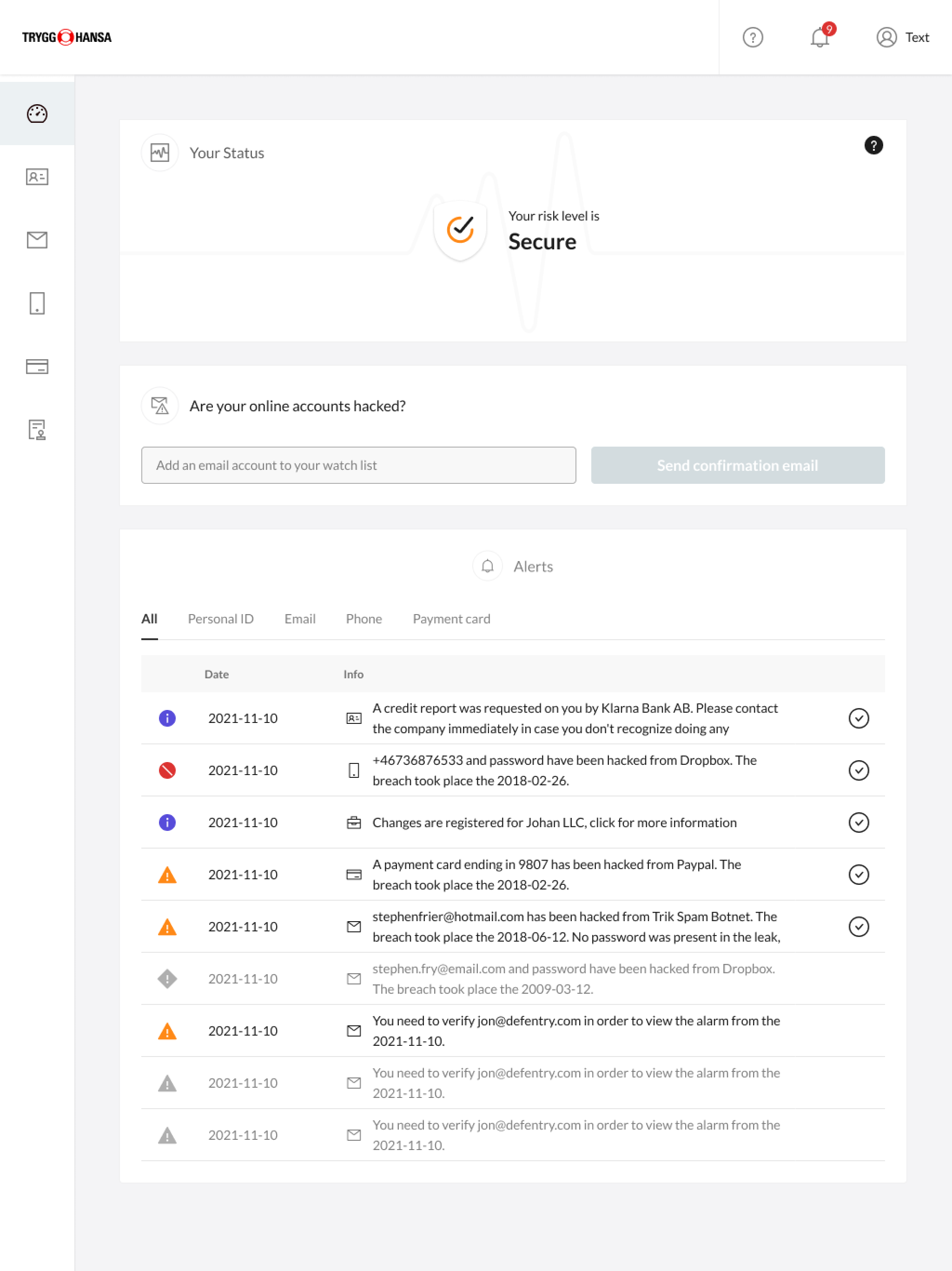 Trygg-Hansa ID Protect screenshot 4