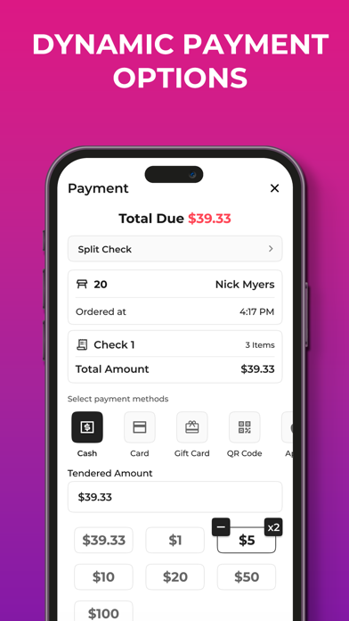 Restaurant Point of Sale eatOS Screenshot
