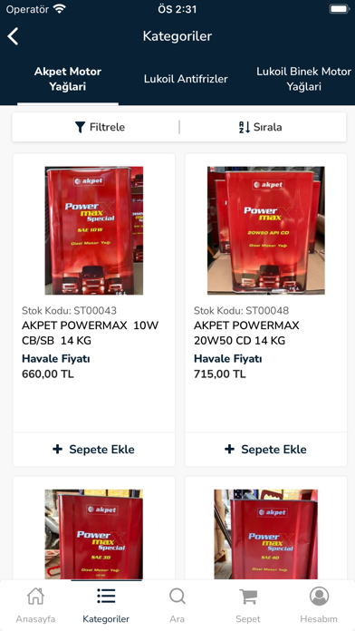 Kaya Petrol Ürünleri Screenshot