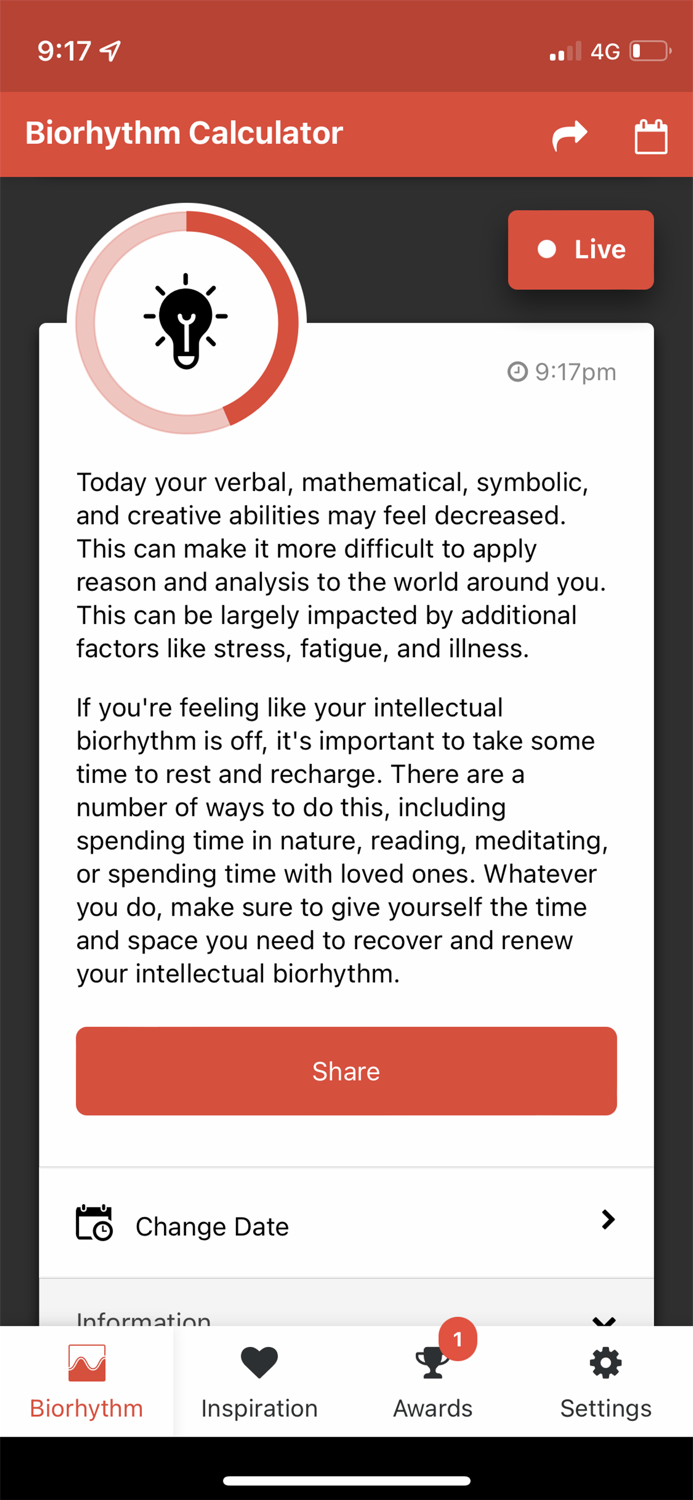 Biorhythm Calculator