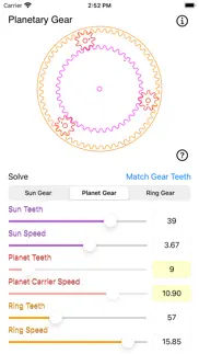 planetary gear calculator iphone screenshot 2