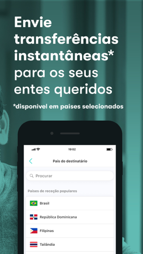Azimo app - Envio de dinheiro captura de tela 2