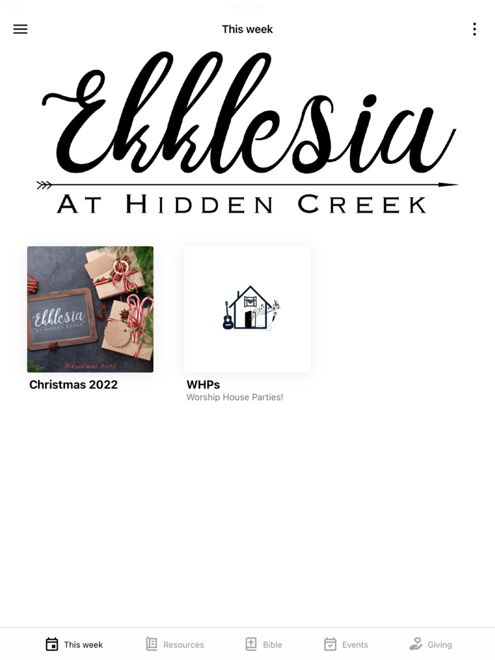 Ekklesia at Hidden Creek