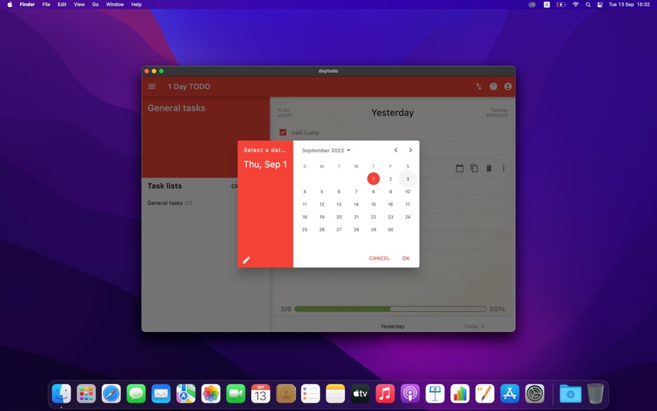 #2. 1 Day TODO (macOS) 由: Belychev Sergei Nikolaevich, IP