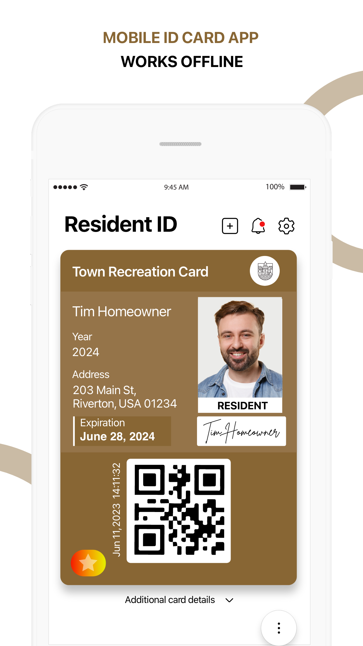 Resident ID: Town/City ID Card