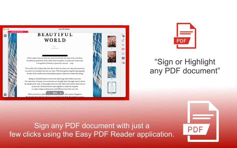 Easy PDF Reader for Adobe PDF Screenshot