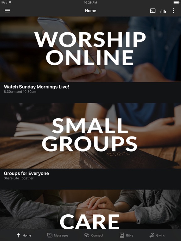 Saving Grace Lutheran Church iPad screenshot 1 - Education app